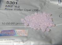 4/5mm Rose Water Opal Swarovski Bicone Beads 12/36/72/144/432/720 Pieces (249) VINTAGE SWAROVSKI, jewelry making, embroidery materials