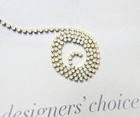 14PP Rhinestone Chain Swarovski White Opal 2mm (0.5/1/2/5 meters) Wedding Bridal Supplies|Jewelry Making|Decoration, vintage findings, rare