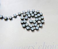 16ss Rhinestone Chain Swarovski White Opal Black base 4mm 1/2/5/15 Meters Wedding Bridal Supplies|Jewelry Making|Decoration, Vintage supply
