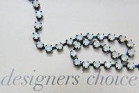 16ss Rhinestone Chain Swarovski White Opal Black base 4mm 1/2/5/15 Meters Wedding Bridal Supplies|Jewelry Making|Decoration, Vintage supply