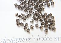 6 mm Smoky Quartz Preciosa Bicones 12/3672/144/288 Pieces Jewelry making beads Made in Czech Republic premium materials, vintage findings