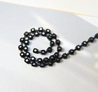 16ss Swarovski 2088 Chain in Flat Back Rare Cosmojet (4mm) 0.5/1/2/5 Meters Vintage Black Settings, decorations, craft supplies, designer
