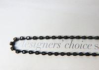 16ss Swarovski 2088 Chain in Flat Back Rare Cosmojet (4mm) 0.5/1/2/5 Meters Vintage Black Settings, decorations, craft supplies, designer