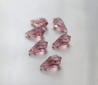 Vintage Czech Light Amethyst crystal Drops 18 x 9 MM Fancy Crystal drops 3/12/36 Pieces