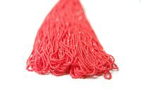 13/0 Hanks Charlotte Cut Beads 93170 Light Red Opaque 1/5/25/50/100 Hanks 1.6 mm glass beads, jewelry supply, findings, craft supply vintage