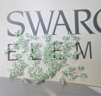 4mm Swarovski Chrysolite crystal dangles in Sterling Silver wire wrapped- charms- drops- jewelry making 72/144/432/1000Pieces