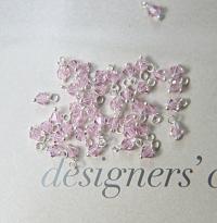 4mm Swarovski Rosaline crystal dangles in Sterling Silver wire wrapped- charms- drops- jewelry making 72/144/432/1000Pieces