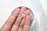 4mm Swarovski Rosaline crystal dangles in Sterling Silver wire wrapped- charms- drops- jewelry making 72/144/432/1000Pieces
