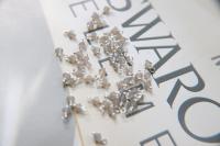 4mm Swarovski Light Grey Opal crystal dangles in Sterling Silver wire wrapped- charms- drops- jewelry making 36/72/144/432/1000Pieces
