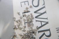 4mm Swarovski Light Grey Opal crystal dangles in Sterling Silver wire wrapped- charms- drops- jewelry making 36/72/144/432/1000Pieces