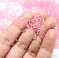 3mm Swarovski Light Rose Beads 5020 Faceted Helix Bead 6/12/36/72/144/288/720/1440 Pieces Jewelry making beads