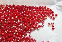 4mm Swarovski 5000 Dark Red Coral Aurore Boreale Faceted Round Beads 6/12/36/72/144/288/720/1440 Pieces Jewelry making beads