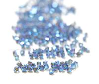 Swarovski (4mm) Montana AB 2X FC Bicones Rainbow Beads 36/72/144/432/720 Pieces (207) embroidery materials, embellishments couture