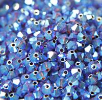 Swarovski (4mm) Burgundy AB 2X FC Bicones Rainbow Beads 36/72/144/432/720 Pieces (515) rainbow beads, jewelry making, couture embellishments