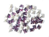 4/8 mm Swarovski #4428 Square Fancy Stone Amethyst 6/36/72/144 Pieces (204)