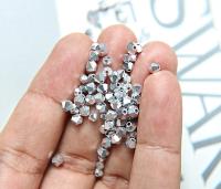 4/5 mm Swarovski Crystal Metallic Crystal Comet Argent Light 2X FC Bicone beads 12/36/72/144/432/720 Pieces wessing embellishments