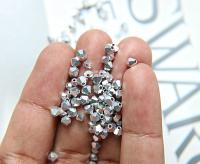 4/5 mm Swarovski Crystal Metallic Crystal Comet Argent Light 2X FC Bicone beads 12/36/72/144/432/720 Pieces wessing embellishments
