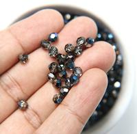 5mm Swarovski Elements Article 5000 Crystal Metallic Blue Faceted Round Beads 6/12/36/172/44/288/720 Pieces