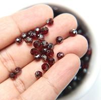 5mm Swarovski Elements Article 5000 Siam SATIN Faceted Round Beads 6/12/36/172/44/288/720 Pieces