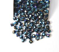 6mm Swarovski Elements Article 5000 Metallic Blue Faceted Round Beads 6/12/36/172/44/288/720 Pieces