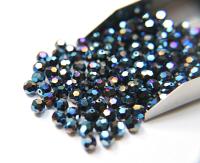 6mm Swarovski Elements Article 5000 Metallic Blue Faceted Round Beads 6/12/36/172/44/288/720 Pieces