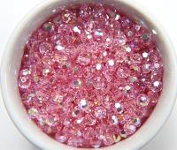 6mm Swarovski Elements Article 5000 Light Rose Aurore Boreale Faceted Round Beads 6/12/36/172/44/288/720 Pieces