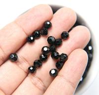 6mm Swarovski Elements Article 5000 JET Faceted Round Beads 6/12/36/172/44/288/720 Pieces