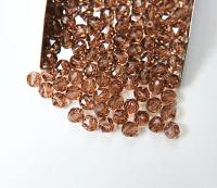 6mm Swarovski Elements Article 5025 Light Smoked Topaz Faceted Oval Bead 6/12/36/172/44/288/720 Pieces