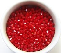 4/5MM Dark Red Coral Swarovski Bicone beads 12/36/72/144/432/720 Pieces (396) red beads, vintage findings, craft supplies, quality findings