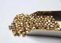 6 mm Aurum Gold Preciosa Vintage Bicones 12/36/72/144/288 Pieces Jewelry making beads Made in Czech Republic rare findings, jewelry making