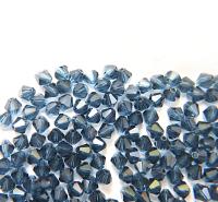 6 mm Montana Sapphire Preciosa Vintage Rare Bicones 12/36/72/144/288 Pieces jewelry supplies, vintage findings, Made in Czech Republic