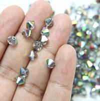 6 mm Crystal Vitrail Medium Preciosa Vintage Bicones 12/36/72/144/288 Pieces jewelry supplies, vintage findings, Made in Czech Republic