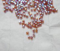 Swarovski 3/4mm Topaz AB 2X FC Bicones 36/72/144/432/720 Pieces Made in Austria PREMIUM rainbow beads, jewelry making couture embellishments
