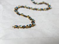 Vintage Swarovski Butterfly Cup Chain in Aquamarine Capri Blue (5mm) 0.5/1/2/5 Meters Wedding Bridal Supplies|Jewelry Making|Decoration