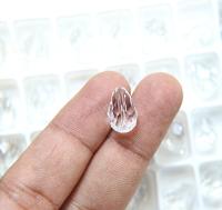 13.5x9MM Crystal Preciosa Pear Beads Vintage 6/24/72 Pieces Article 451 56 301 fancy beads, wedding jewelry making beads, premium beads