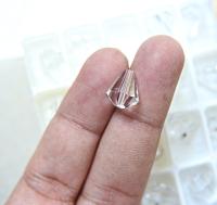 11x10MM Crystal Preciosa Bell Beads Vintage 6/24/72 Pieces Article 451 56 301 fancy beads, jewelry making beads, premium wedding decorations