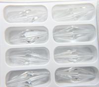 35x12 MM Crystal Preciosa Elongated Bicone Beads Vintage 2/6/24/72 Pieces Article 451 52 301 fancy beads jewelry making crystal beads