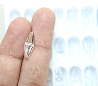 6x15 MM Crystal Preciosa elongated bicone beads centre hole Vintage 6/24/72 Pieces Article 451 53 384 fancy beads, PREMIUM MATERIALS