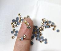 16SS Swarovski Flatbacks Hotfix in Crystal Golden Shadow Chaton Roses (4mm) Made in Austria 36/72/288/720 Pieces