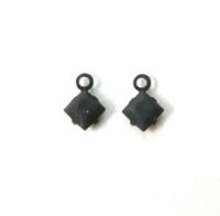 Swarovski 4mm fancy stone square setting drop one loop in Turquoise (267) 6/12/36/144/720 Pieces jewelry supplies in Brass/Vintage Black