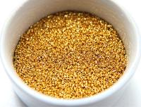 1.7mm Micro GOLD Plated Tube Beads 5/10/100/500 Grams High Quality Nail Art / Haute Couture Embroidery