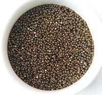 11/0 Charlotte true Cut Beads Metallic Dark Bronze 10/20/50/250/500 Grams 1300 Pieces Metallic 2.0mm embroidery materials, jewelry making