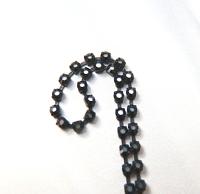 16ss Swarovski 2088 Chain in Flat Back Rare Cosmojet (4mm) 0.5/1/2/5 Meters Vintage Black Settings, decorations, craft supplies, designer