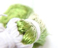 LIGHT OLIVINE Metallic French Wire, Bullion Wire, Gimp Wire 50/100/200/400 Grams, Embroidery Haute Couture materials