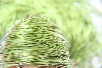 LIGHT OLIVINE Metallic French Wire, Bullion Wire, Gimp Wire 50/100/200/400 Grams, Embroidery Haute Couture materials