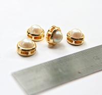 High Quality 8mm Japanese Pearls Sewon Settings 6/12/36 Pieces GOLD/RHODIUM SETTINGS, Haute Couture, embellishments