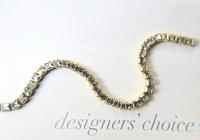 4mm Square Preciosa fancy Rhinestone Chain in Crystal 0.5/1 Meter Wedding Bridal Supplies|Jewelry Making|Decoration