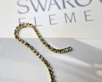 4mm Square Swarovski fancy Rhinestone Chain in Black Diamond 0.5/1 Meter Brass/Vintage Black Settings Wedding Bridal Supplies|Decoration