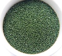 13/0 Charlotte Cut Beads Metallic Fern Green 5/10/20/50/250/500 Grams craft supplies, jewelry making, embroidery materials, vintage beads