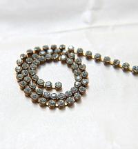 12 SS Swarovski Bezel Cup Chain 27000 in Light Azore 3mm Made in Austria 0.5/1/2/5 Meters Wedding Bridal Supplies|Jewelry Making|Decoration